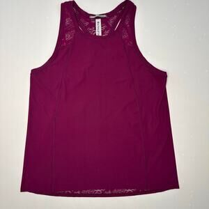 Athleta Women’s Lace Mesh and Nylon Tank Top